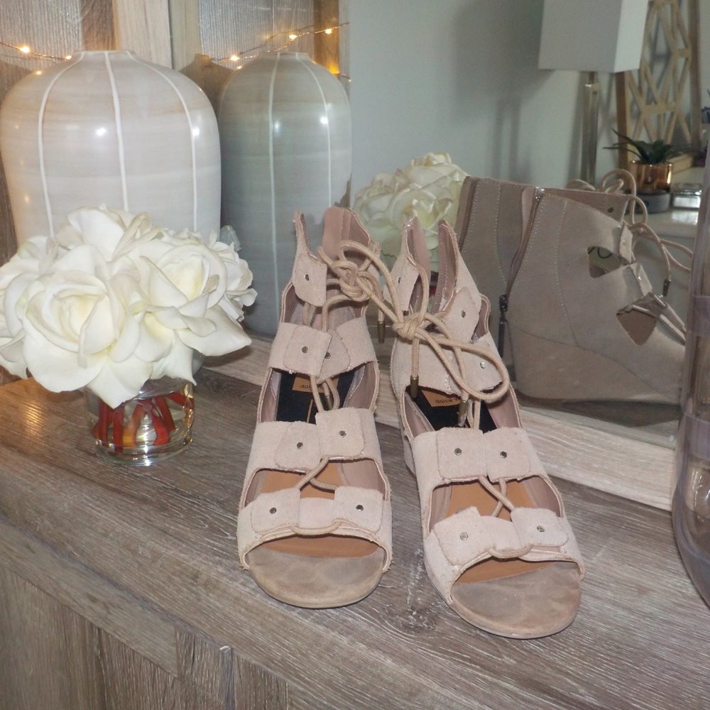 DOLCE VITA 🌸tan heels / wedges - Picture 2 of 8